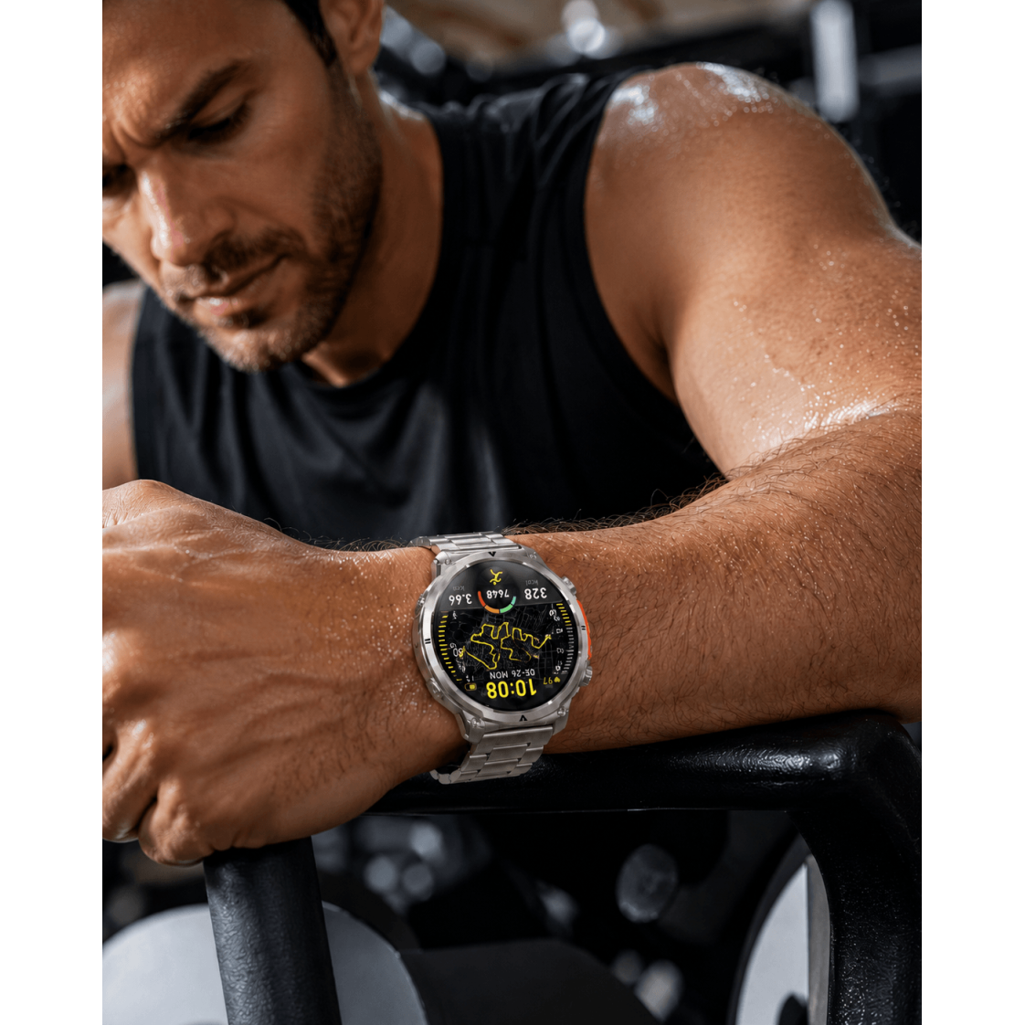 Smartwatch Microwear MK100 - Silver Steel