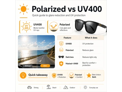 Polarized ή UV400; Ποια είναι η διαφορά στα γυαλιά ηλίου;