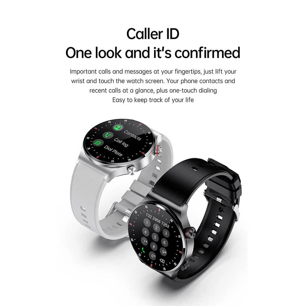 Smartwatch Microwear QW33 - Black Steel