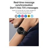 Smartwatch Microwear QW33 - Black Steel