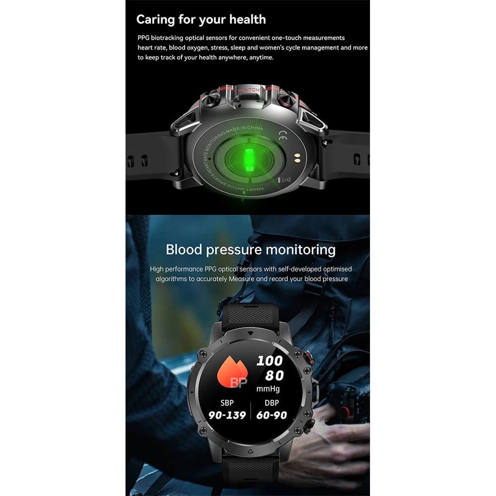 Smartwatch Microwear AK56 400mAh - Silver  Steel 