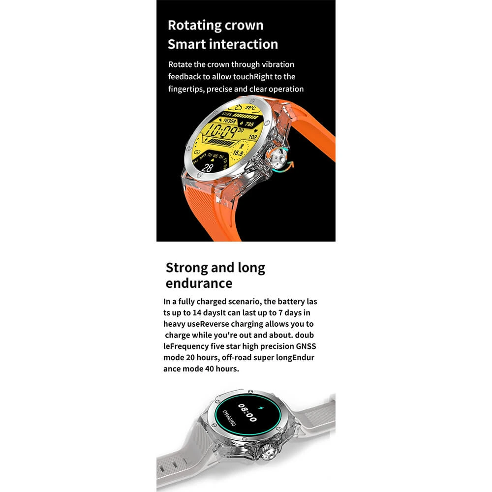 Smartwtch Microwear TK20 - Orange