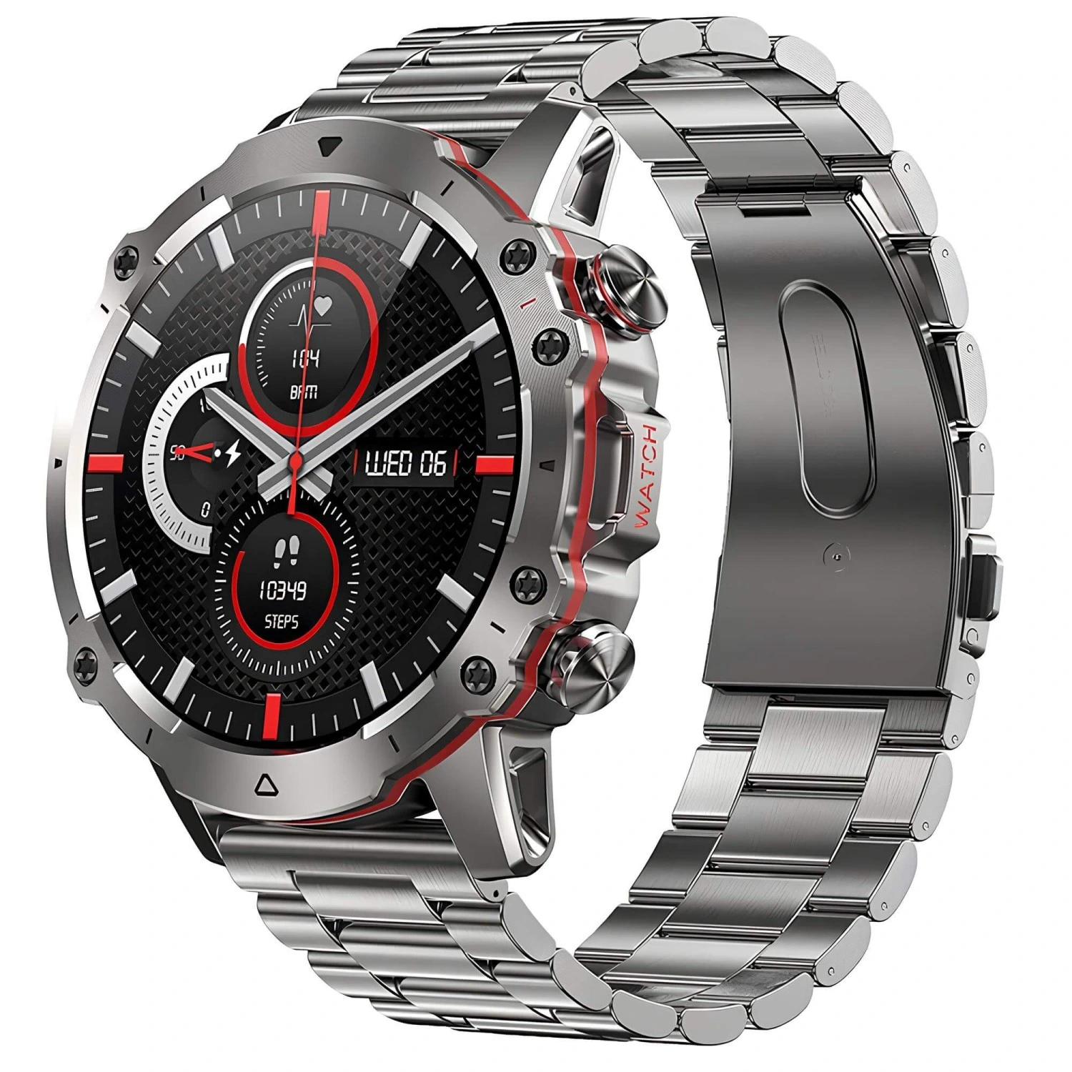 Smartwatch Microwear AK56 400mAh - Silver  Steel 