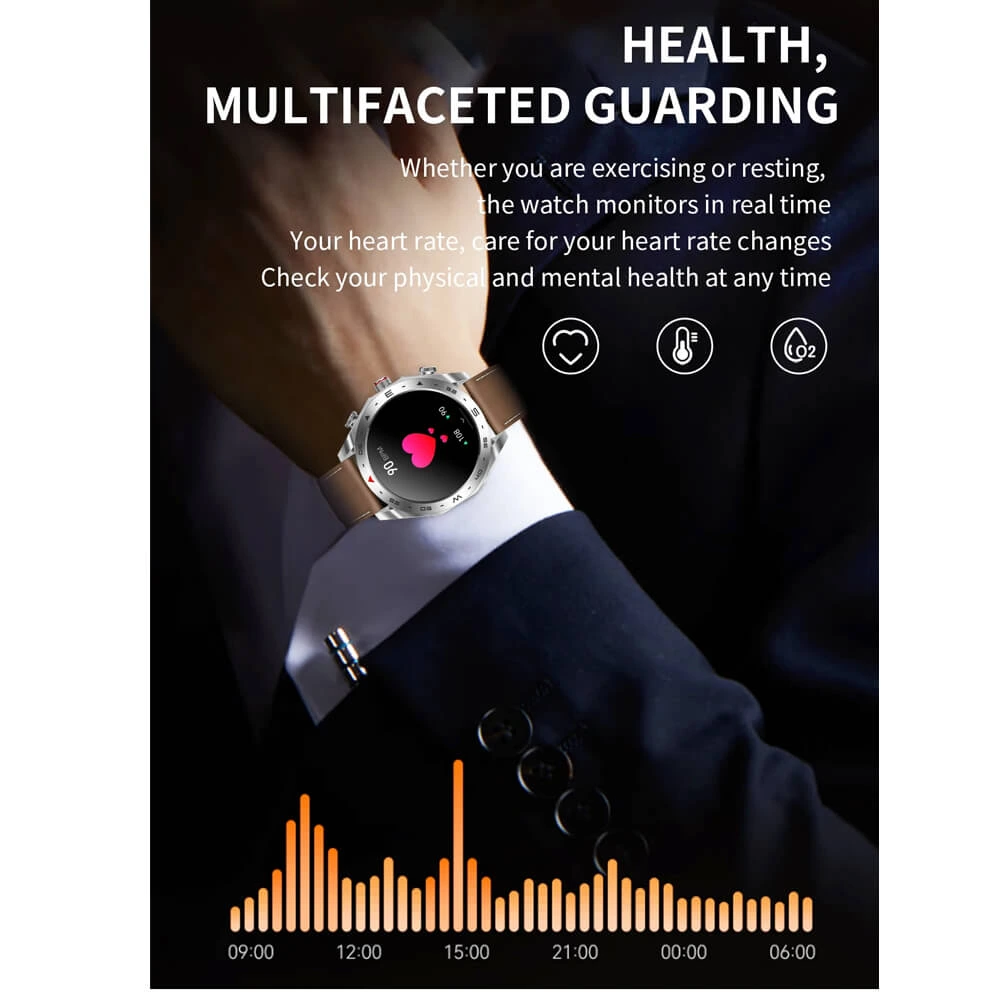 Smartwatch Microwear K95 - Steel Silver