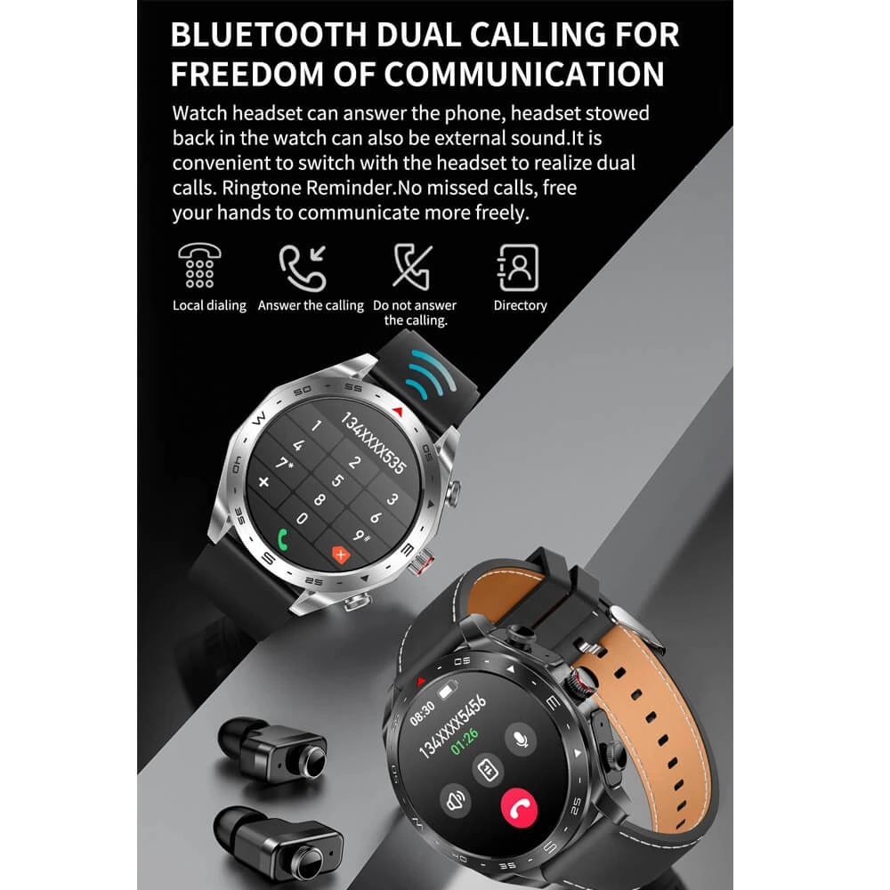 Smartwatch Microwear K95 - Steel Silver