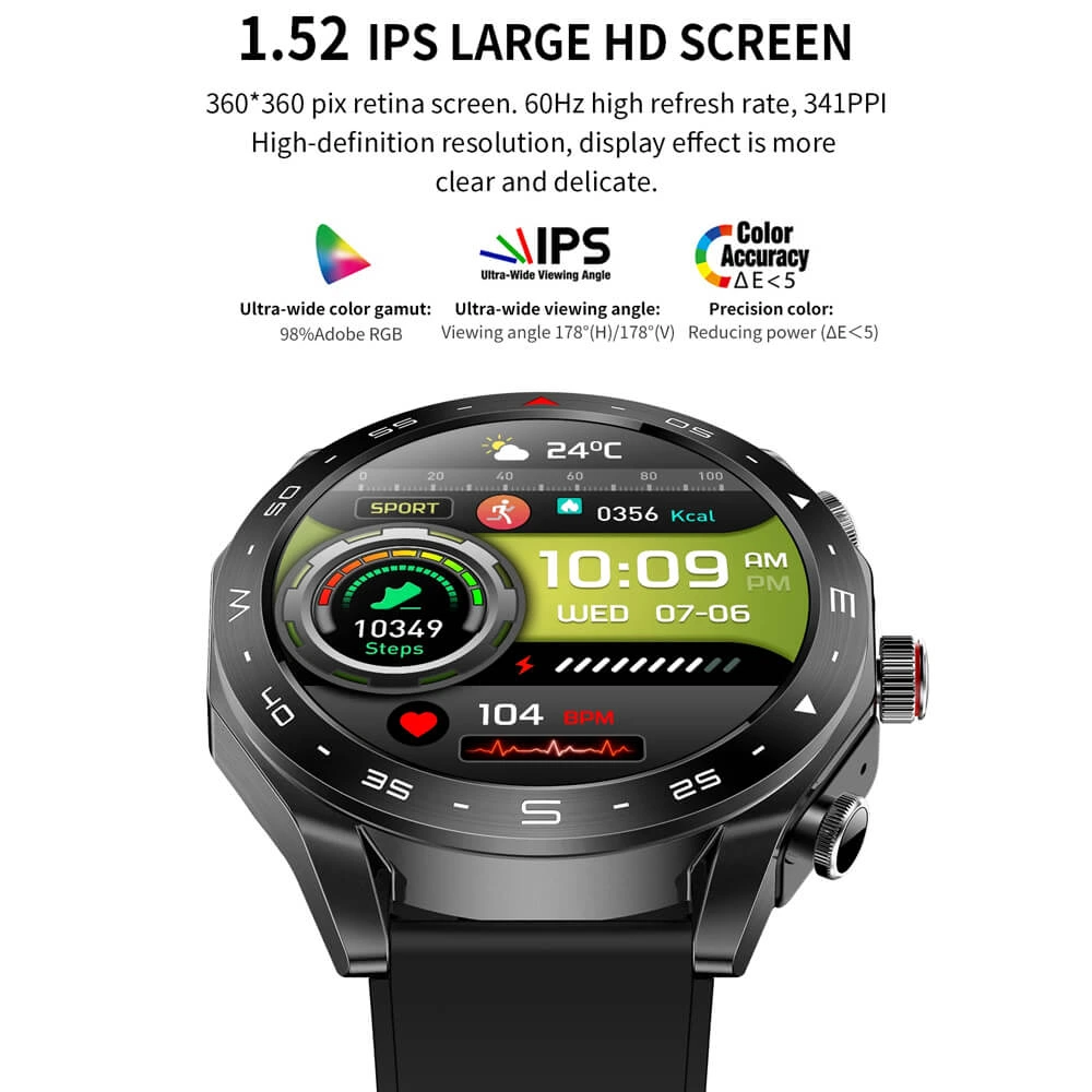 Smartwatch Microwear K95 - Steel Silver