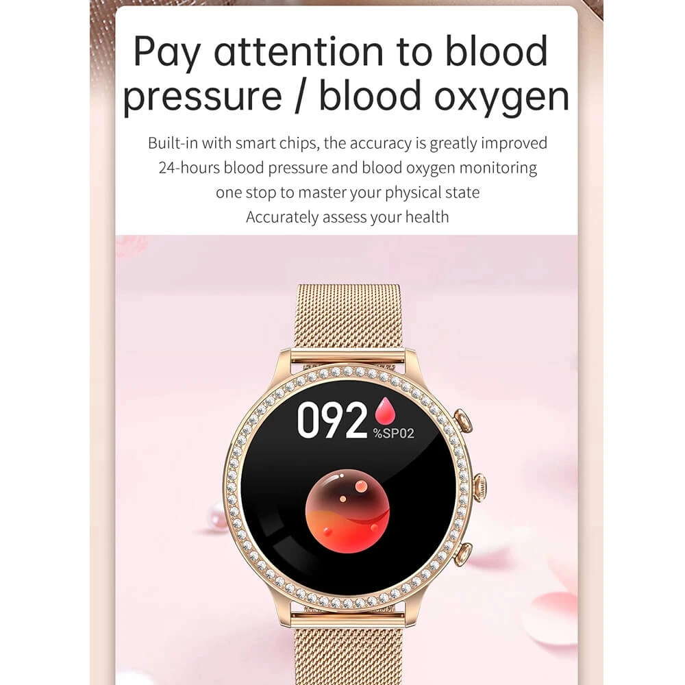 Smartwatch Microwear I70 - Gold Steel
