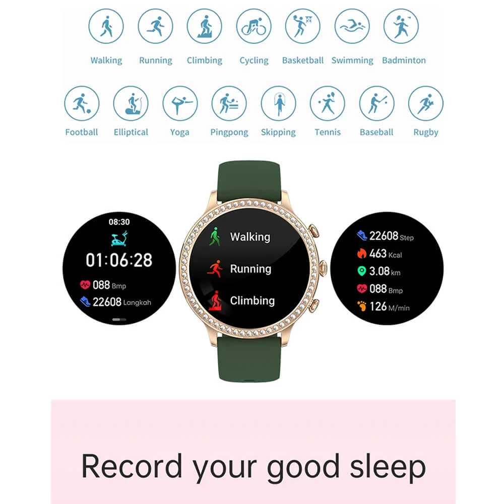 Smartwatch Microwear I70 - Gold Steel