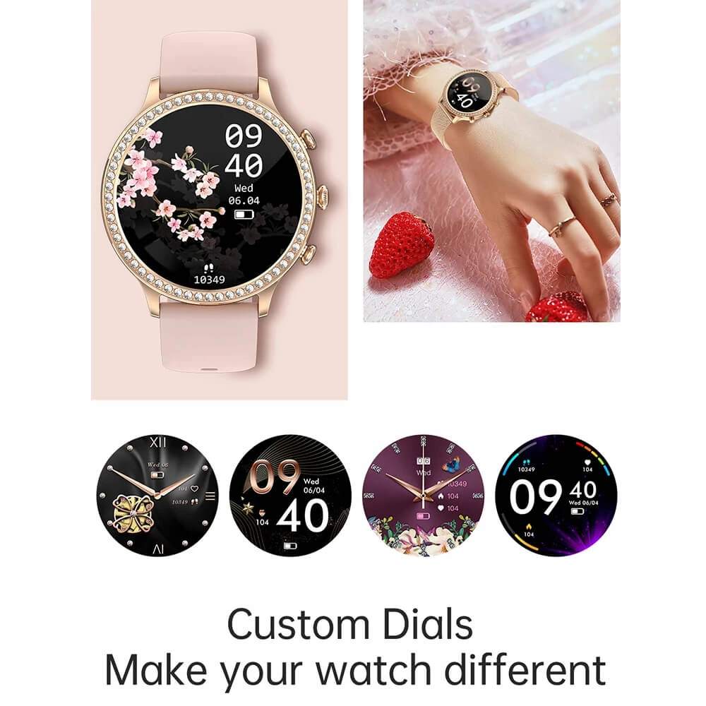 Smartwatch Microwear I70 - Gold Steel