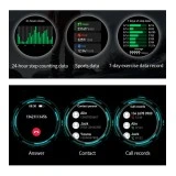 Smartwatch Microwear AK75 700mAh - Silver Steel
