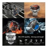 Smartwatch Microwear AK75 700mAh - Silver Steel