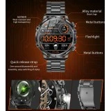 Smartwatch Microwear AK75 700mAh - Silver Steel