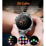 Smartwatch Microwear AK75 700mAh - Silver Steel