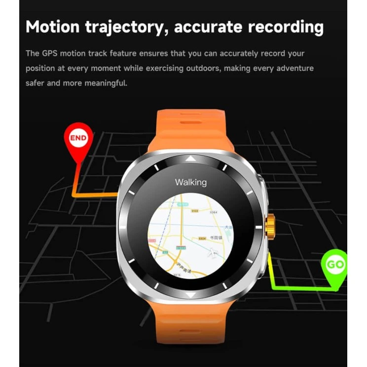 Smartwatch Microwear F7 - Black  Steel