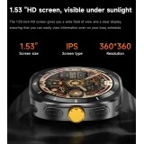 Smartwatch Microwear F7 - Black  Steel