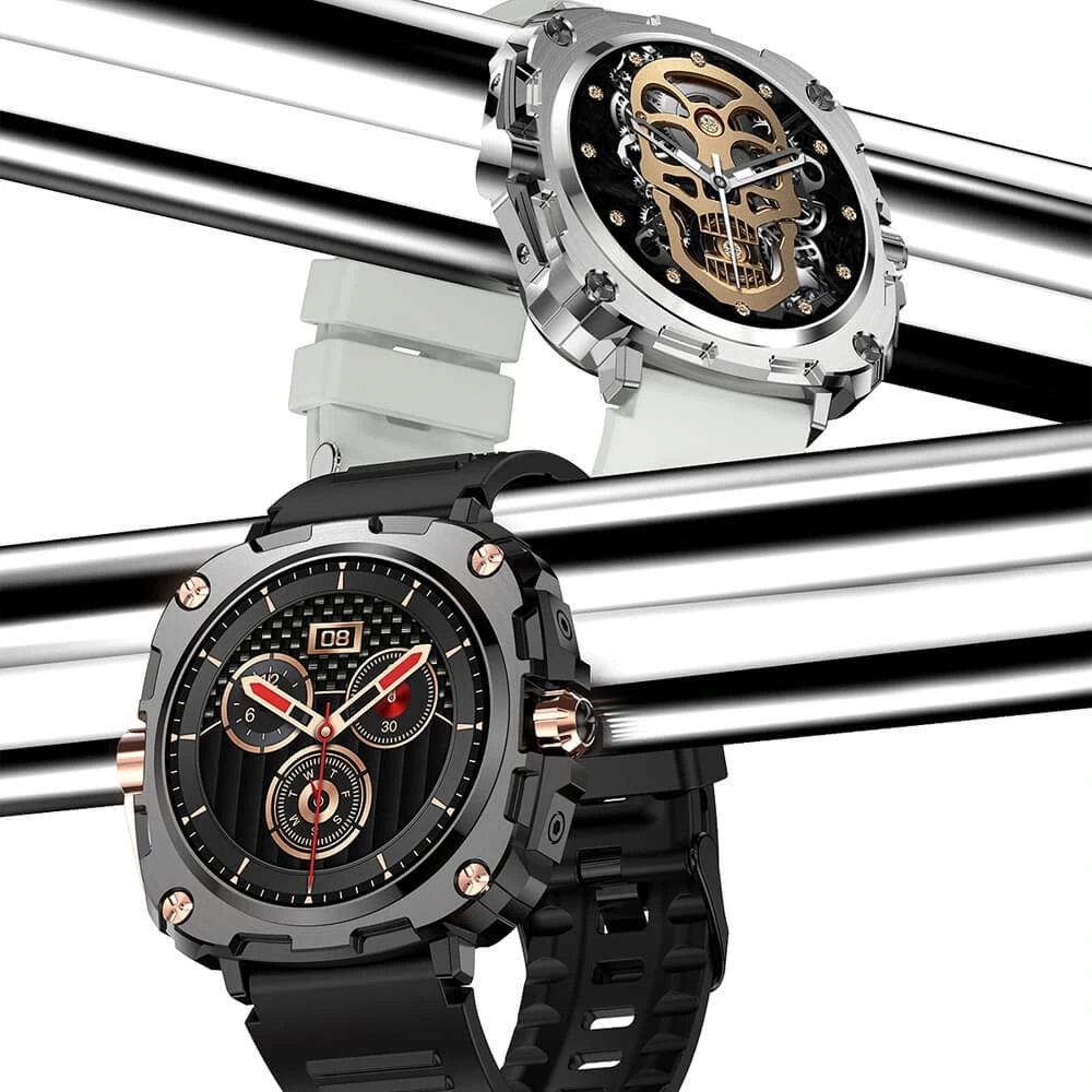 Smartwatch Microwear AK71 - Black  Steel