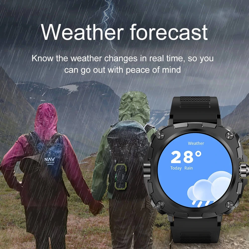 Smartwatch Microwear AK71 - Black  Steel
