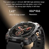 Smartwatch Microwear AK71 - Black  Steel