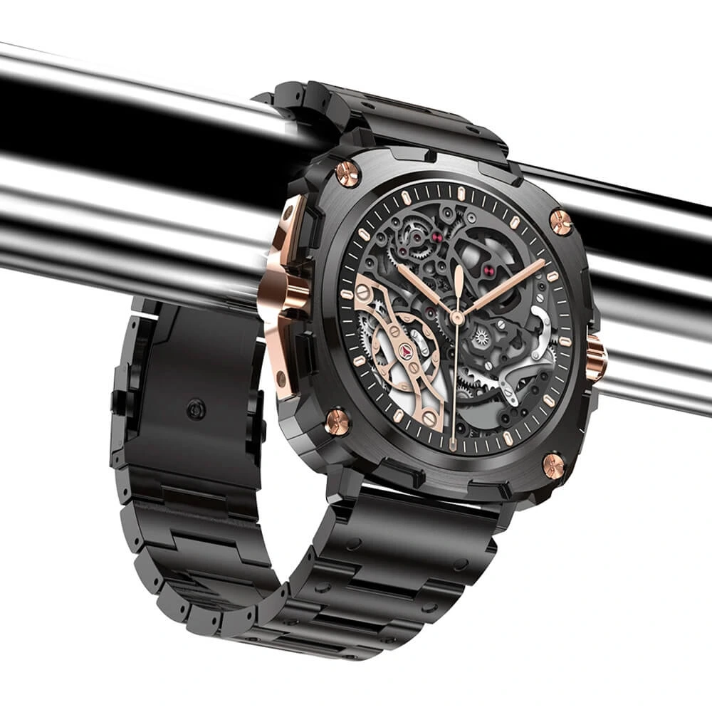 Smartwatch Microwear AK71 - Black  Steel