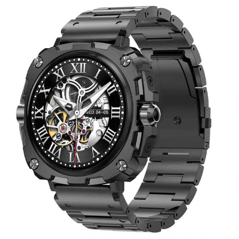Smartwatch Microwear AK71 - Black  Steel