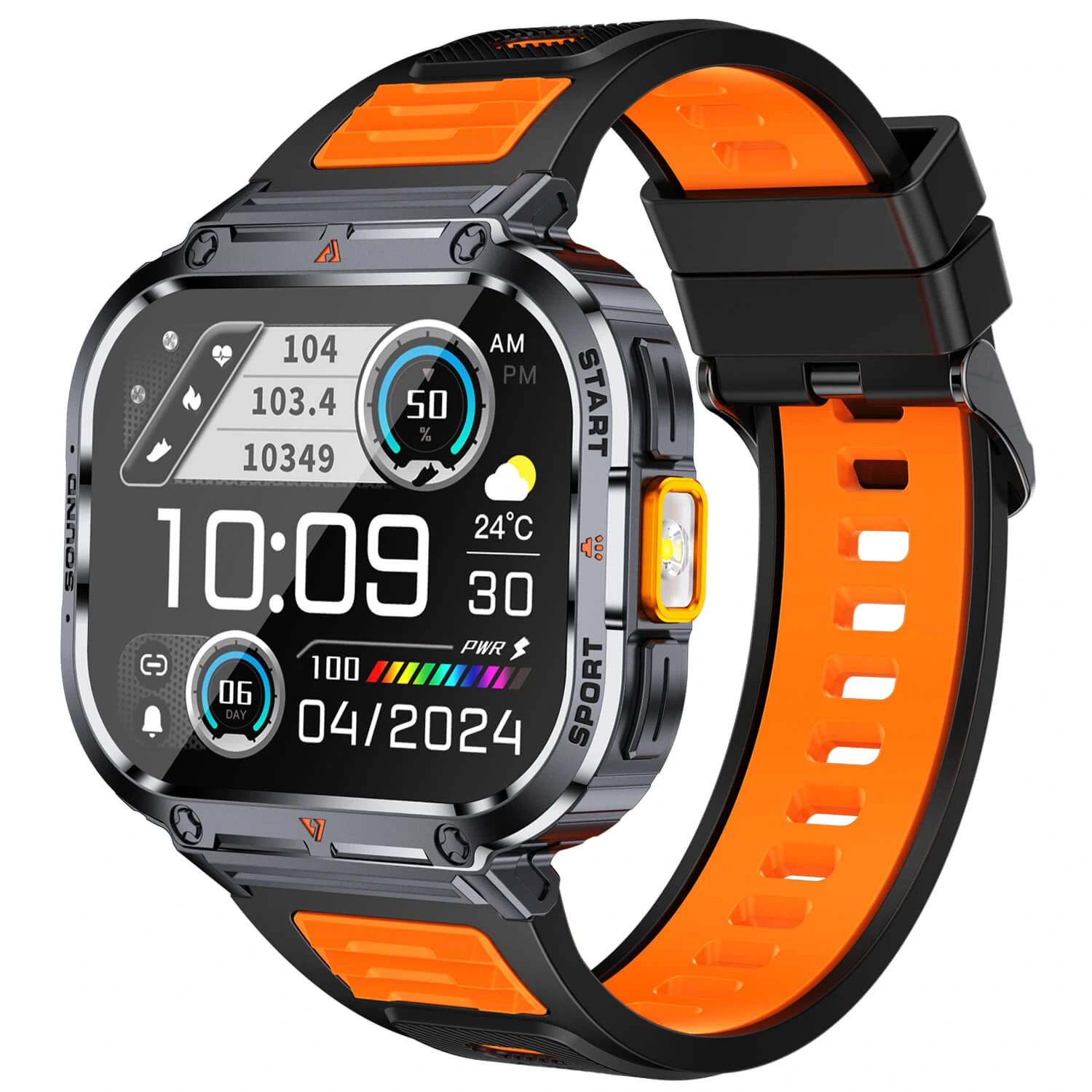 Smartwatch Microwear NX23 - Orange Black