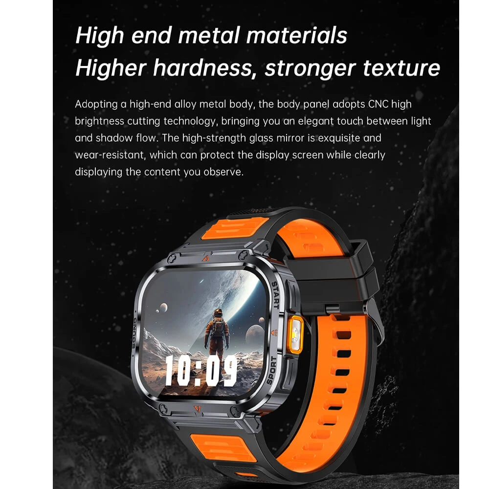 Smartwatch Microwear NX23 - Orange Black