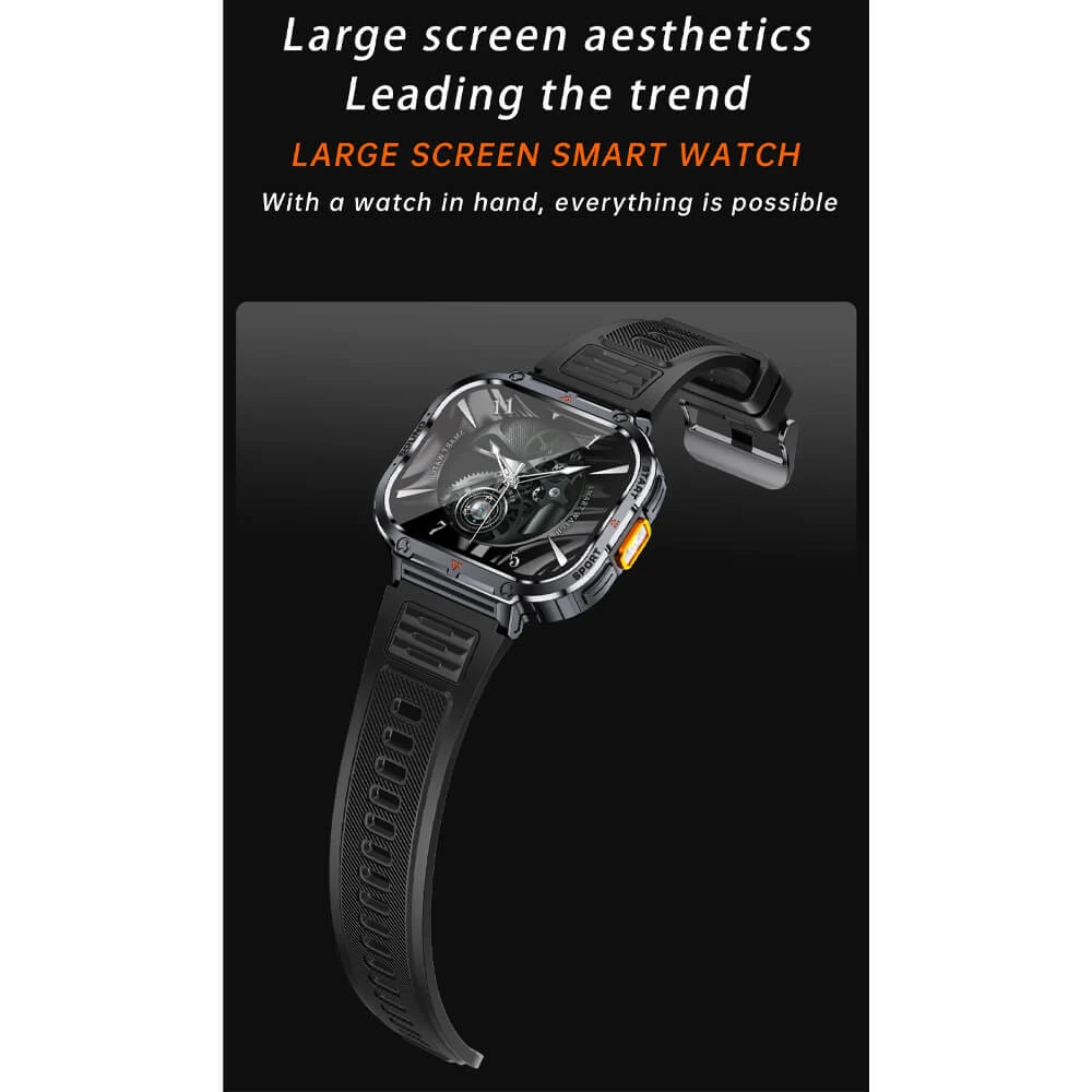 Smartwatch Microwear NX23 - Orange Black
