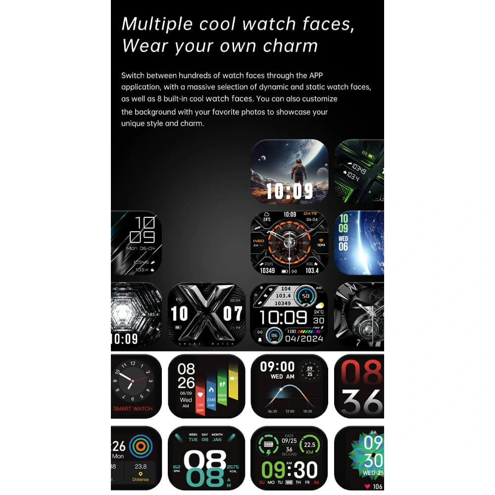 Smartwatch Microwear NX23 - Orange Black