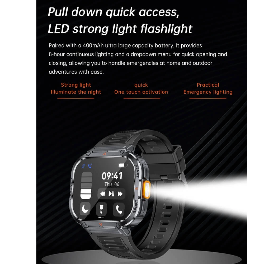 Smartwatch Microwear NX23 - Orange Black