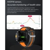 Smartwatch Microwear NX23 - Orange Black