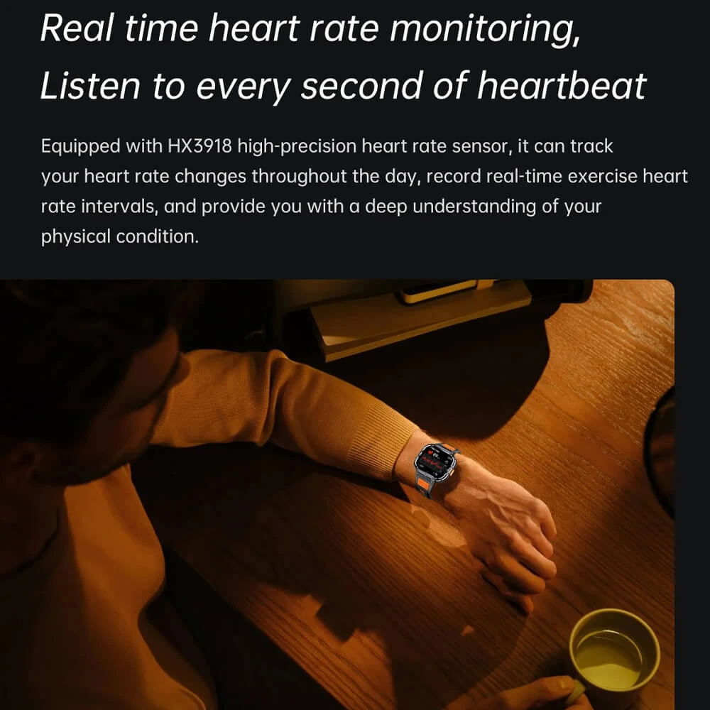 Smartwatch Microwear NX23 - Orange Black