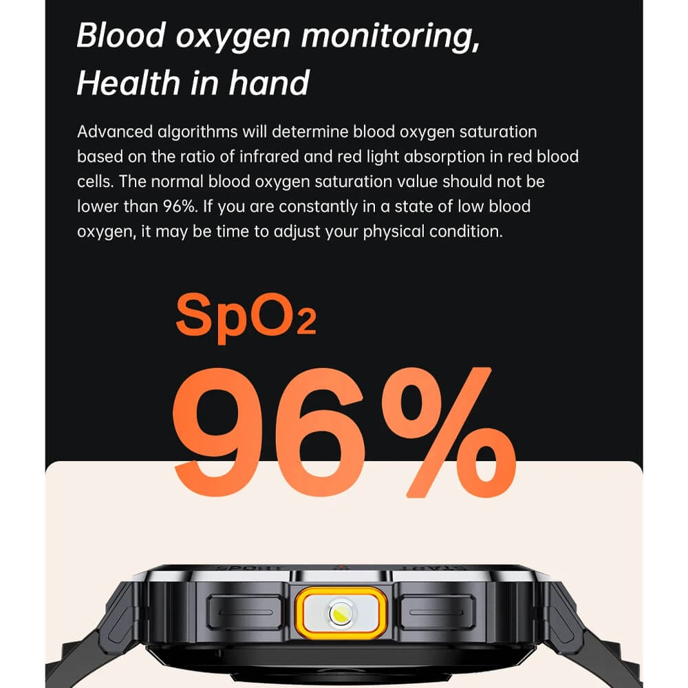 Smartwatch Microwear NX23 - Orange Black