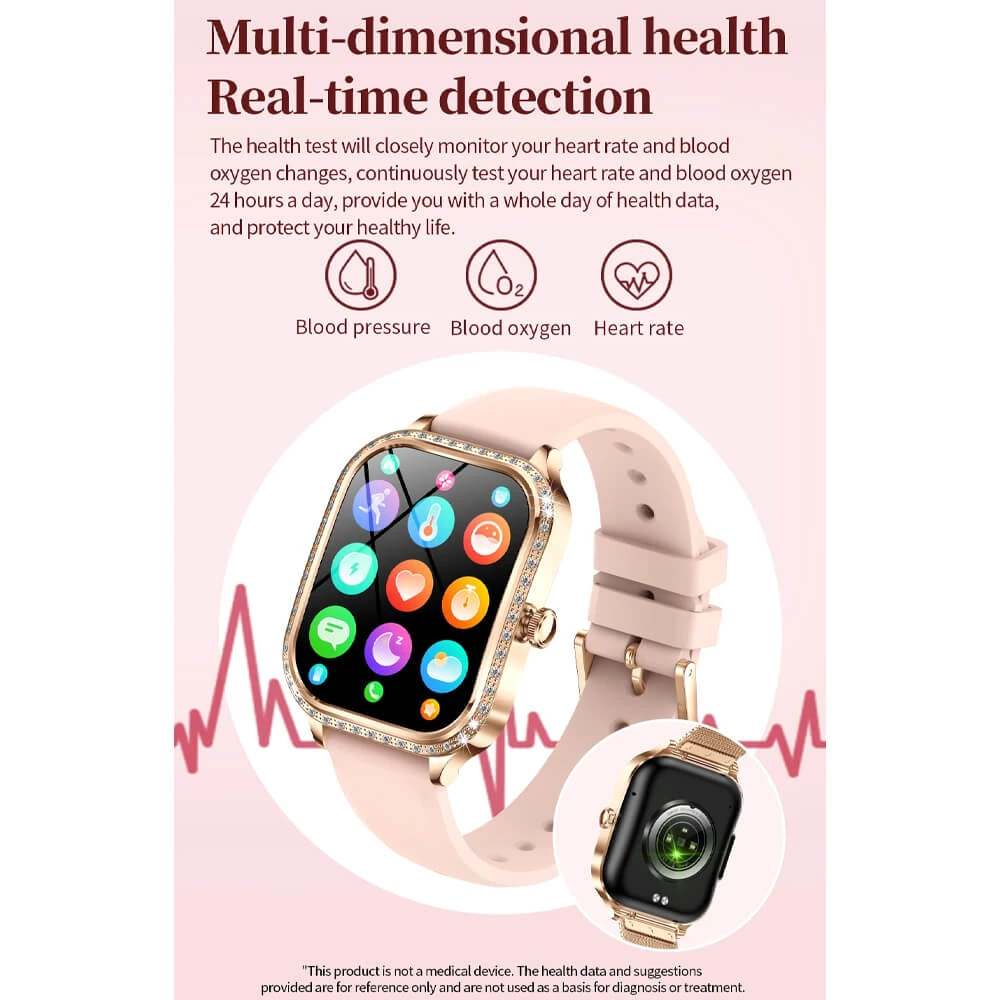 Smartwatch Microwear MK88 - Gold Steel