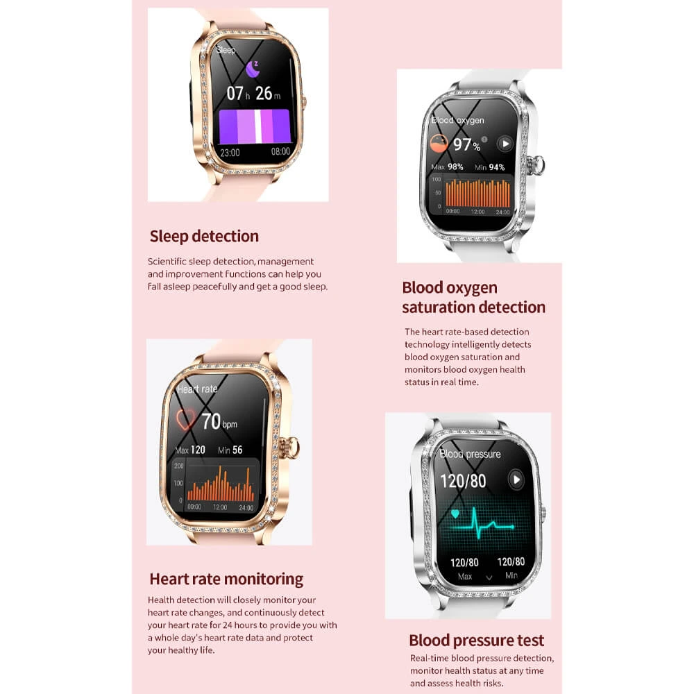 Smartwatch Microwear MK88 - Gold Steel
