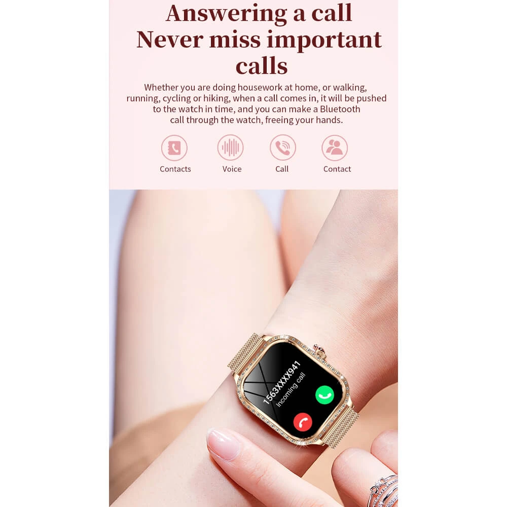 Smartwatch Microwear MK88 - Gold Steel