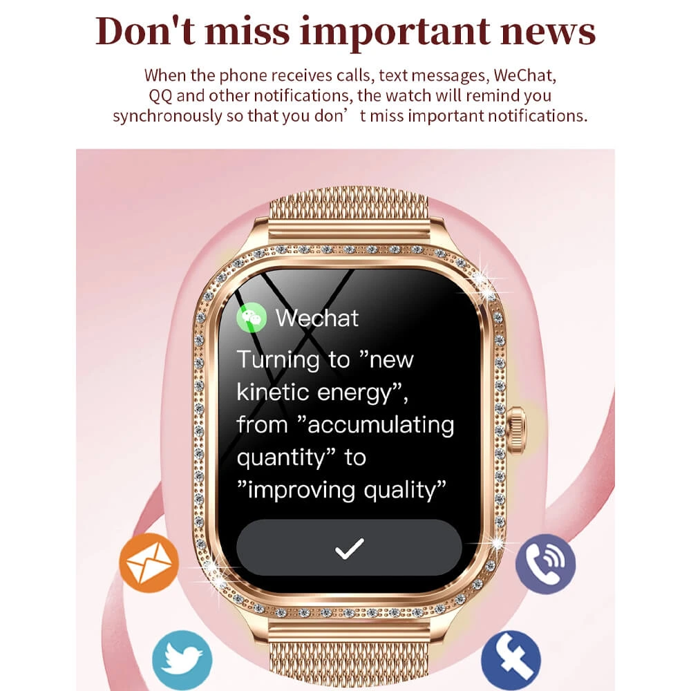 Smartwatch Microwear MK88 - Gold Steel