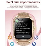 Smartwatch Microwear MK88 - Gold Steel