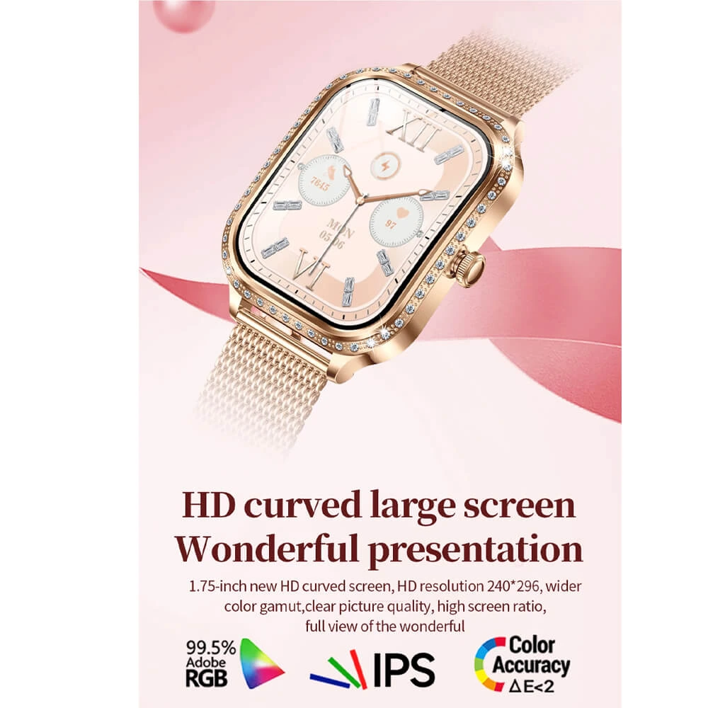 Smartwatch Microwear MK88 - Gold Steel