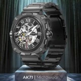 Smartwatch Microwear AK71 - Black  Steel
