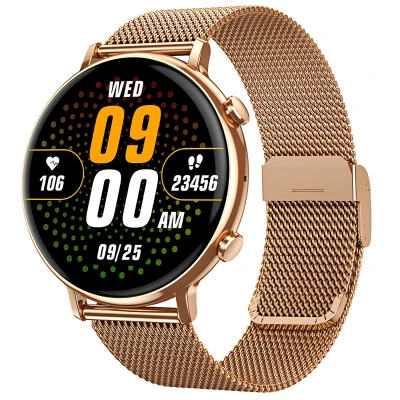 Smartwatch Microwear CY700 - Gold Steel
