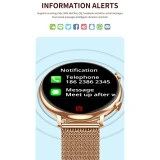 Smartwatch Microwear CY700 - Gold Steel