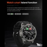 Smartwatch Microwear DK68 - Black Leather