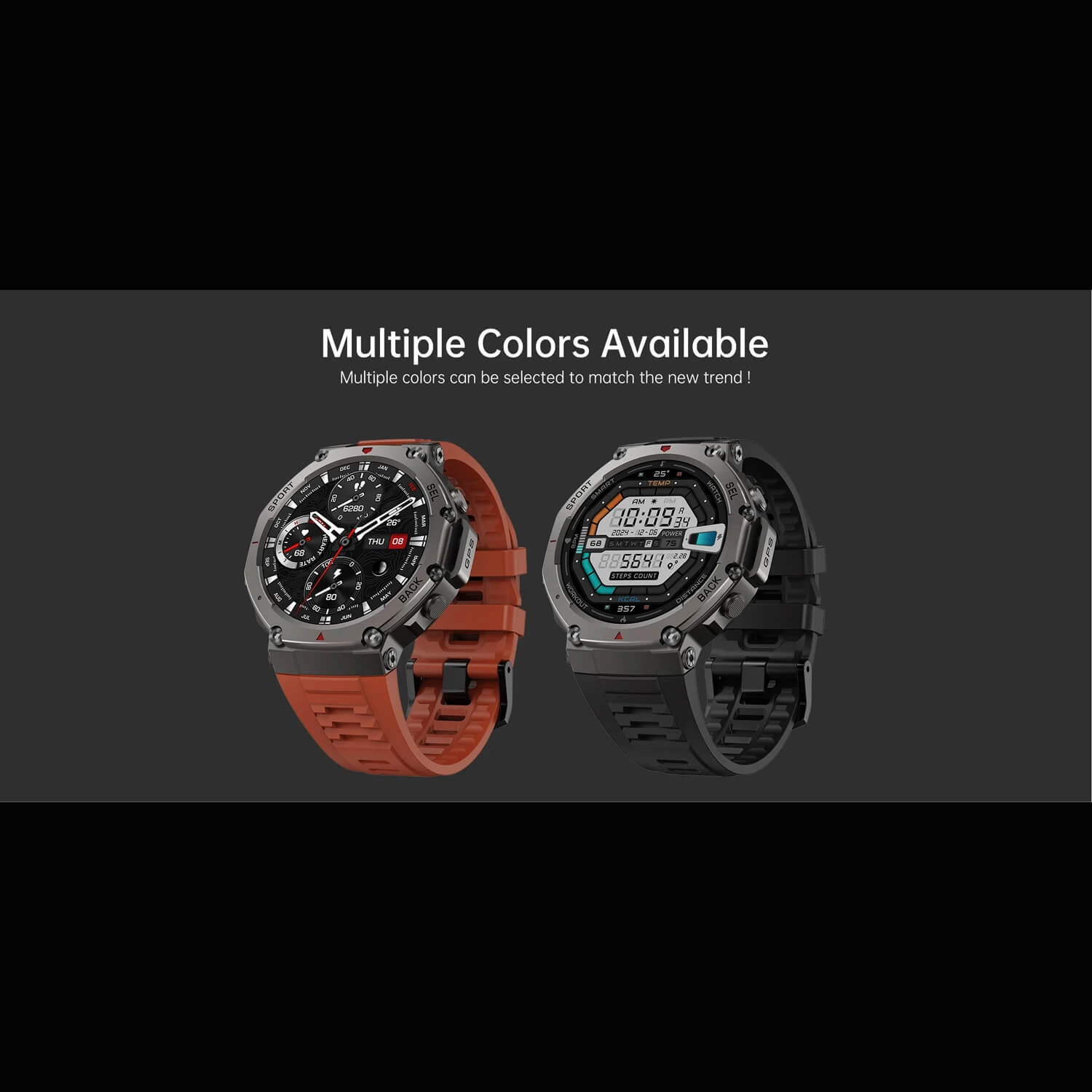 Smartwatch Microwear DM58 GPS - Red Ceramic Silicone