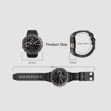 Smartwatch Microwear DM58 GPS - Red Ceramic Silicone