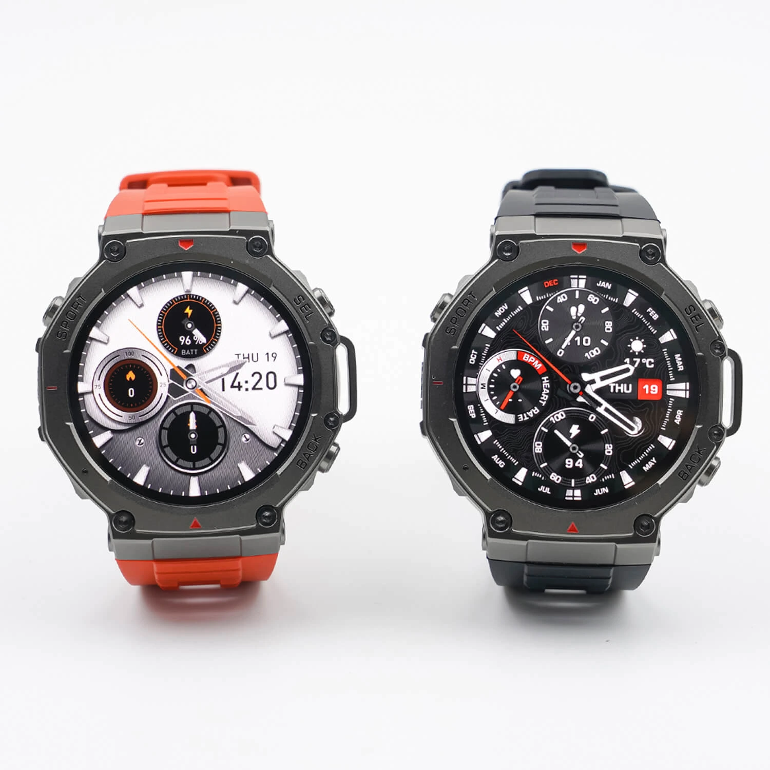 Smartwatch Microwear DM58 GPS - Red Ceramic Silicone