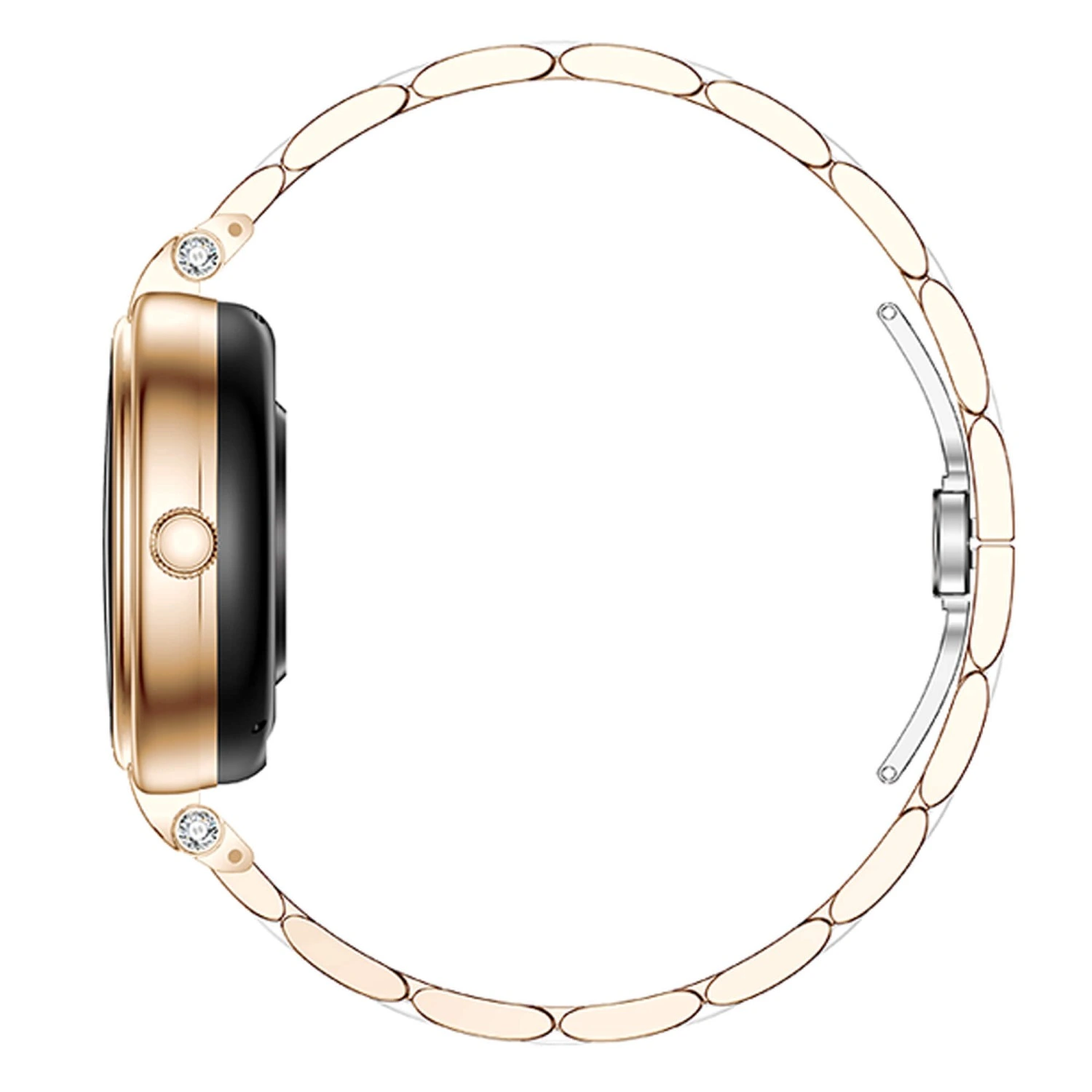 Smartwatch Microwear AK62 - Gold Steel