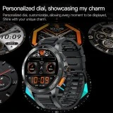 Smartwatch Microwear AK77 - Black Steel