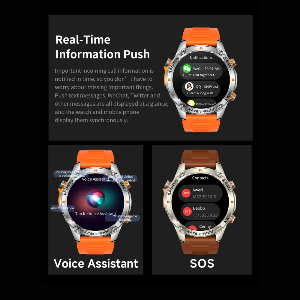 Smartwatch Microwear G100 GPS  - Black
