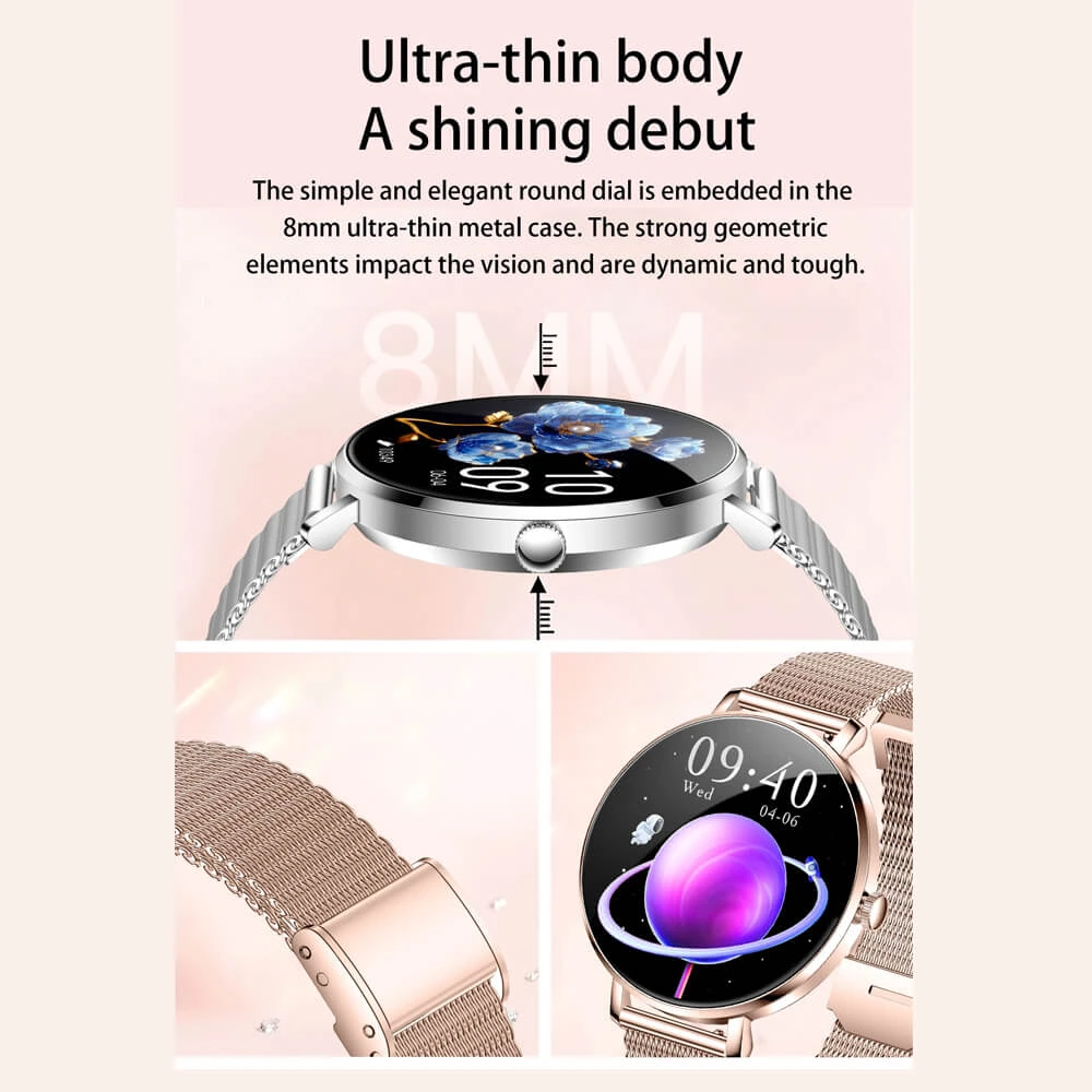 Smartwatch Microwear NX21 -  Silver Steel