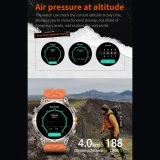 Smartwatch Microwear KC93 - Black Silicone